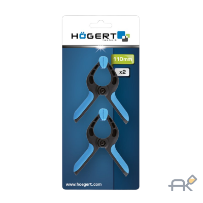 Зажим пружинный 110 мм. 2шт HOEGERT HT3B944